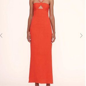 STAUD Gianna halter maxi dress